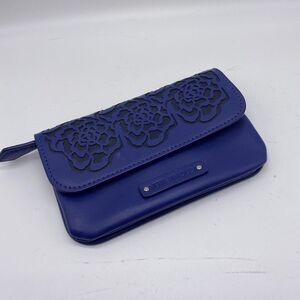 Vera Bradley Flower Embossed Leather Wallet